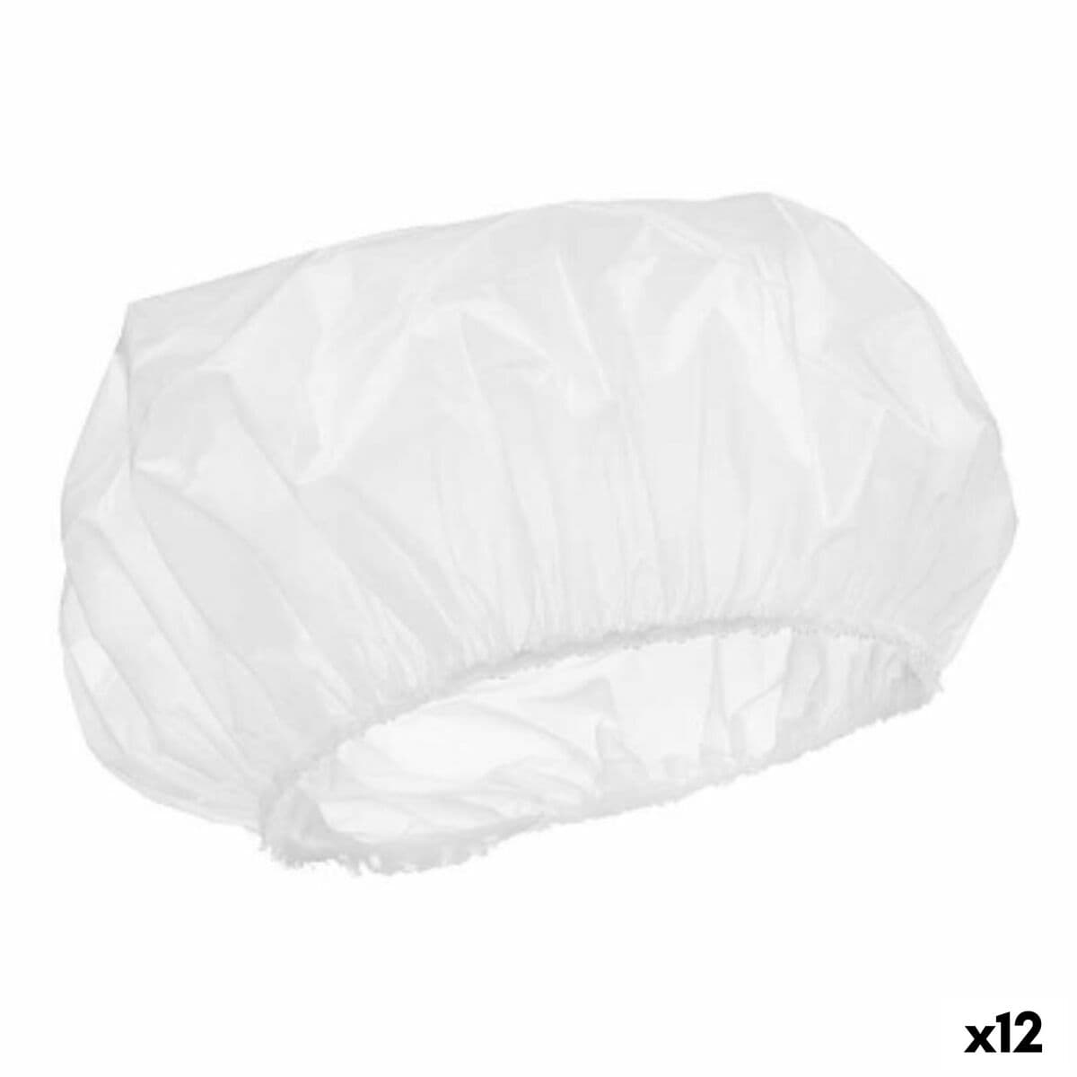 Gorro de Ducha Berilo Transparente Plástico (12 Unidades)