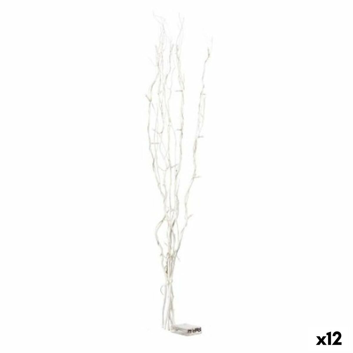 Ramilletes Gift Decor Blanco Madera 20 x 90 x 6 cm Luz LED (12 Unidades)