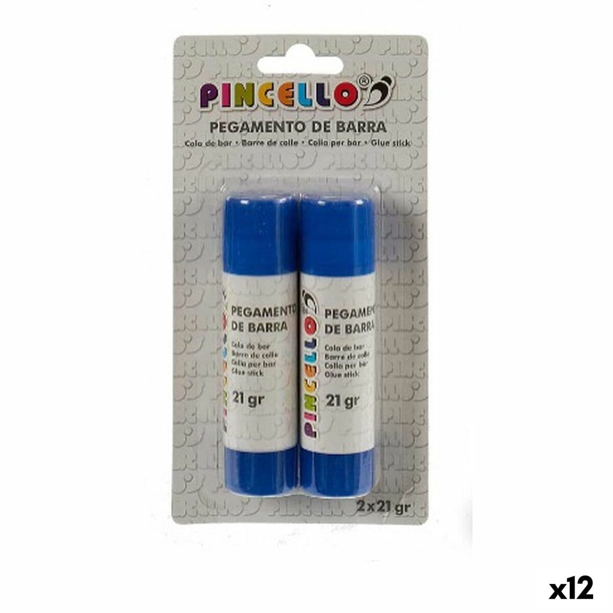 Pegamento de barra Pincello 21 g 2 Piezas (12 Unidades)