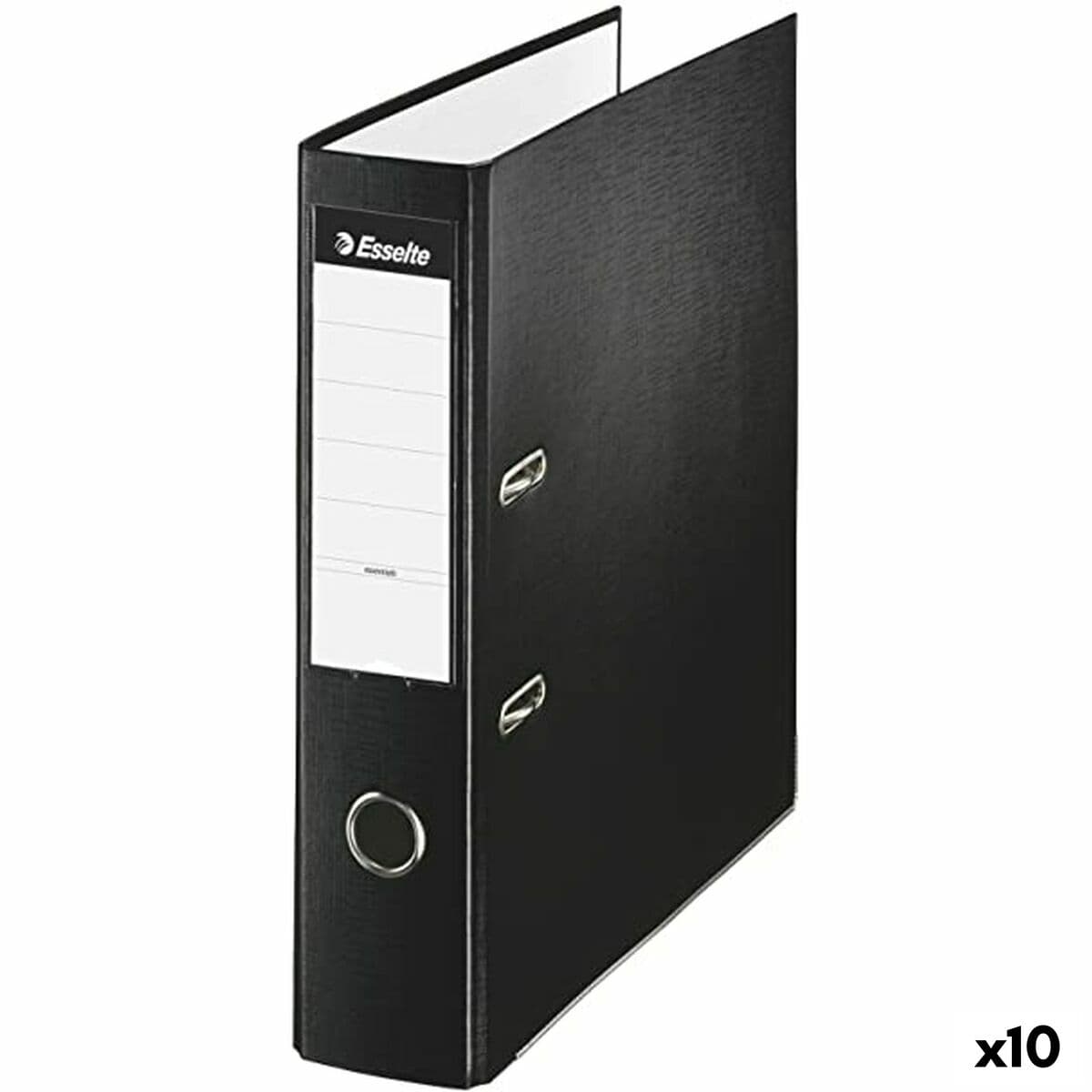 Archivador de Palanca Esselte Negro Folio (10 Unidades)