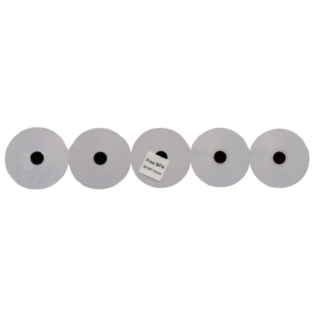 Rollo Papel Térmico Ekrit 80 x 80 x 12 mm Blanco 50 Unidades