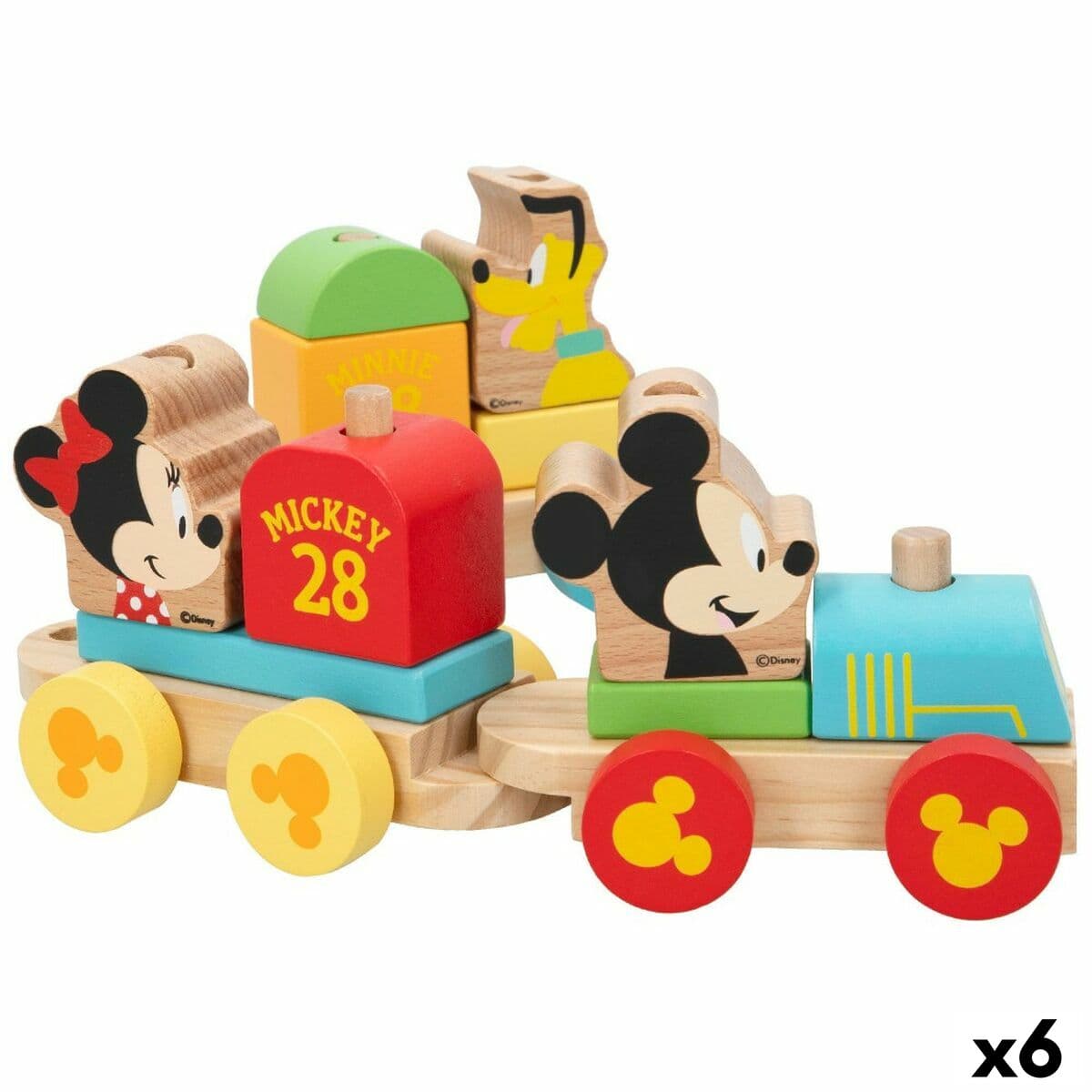 Tren Disney 34 x 10 x 7,5 cm 14 Piezas (6 Unidades)