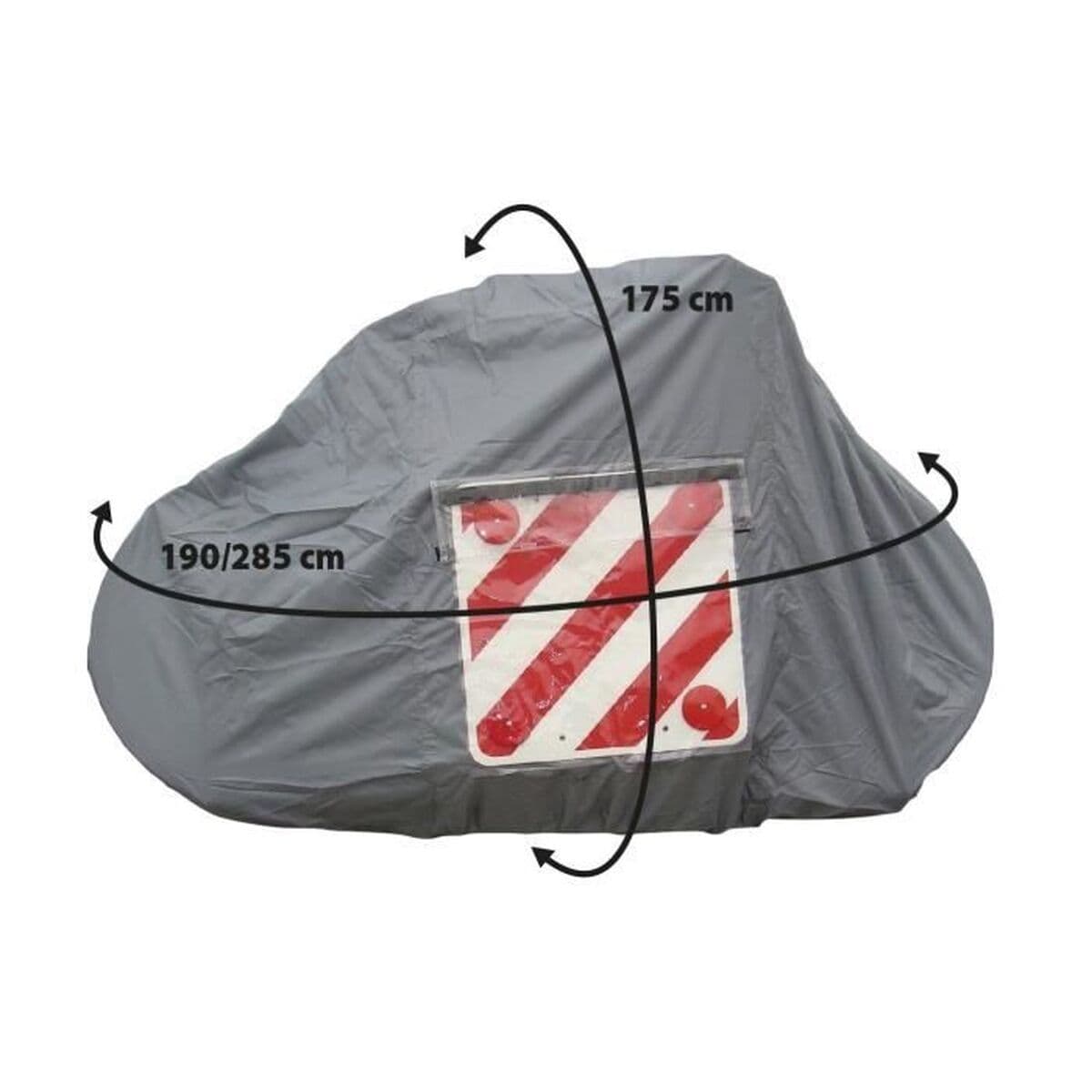 Funda protectora para bicicletas Optima 175 x 285 cm Gris