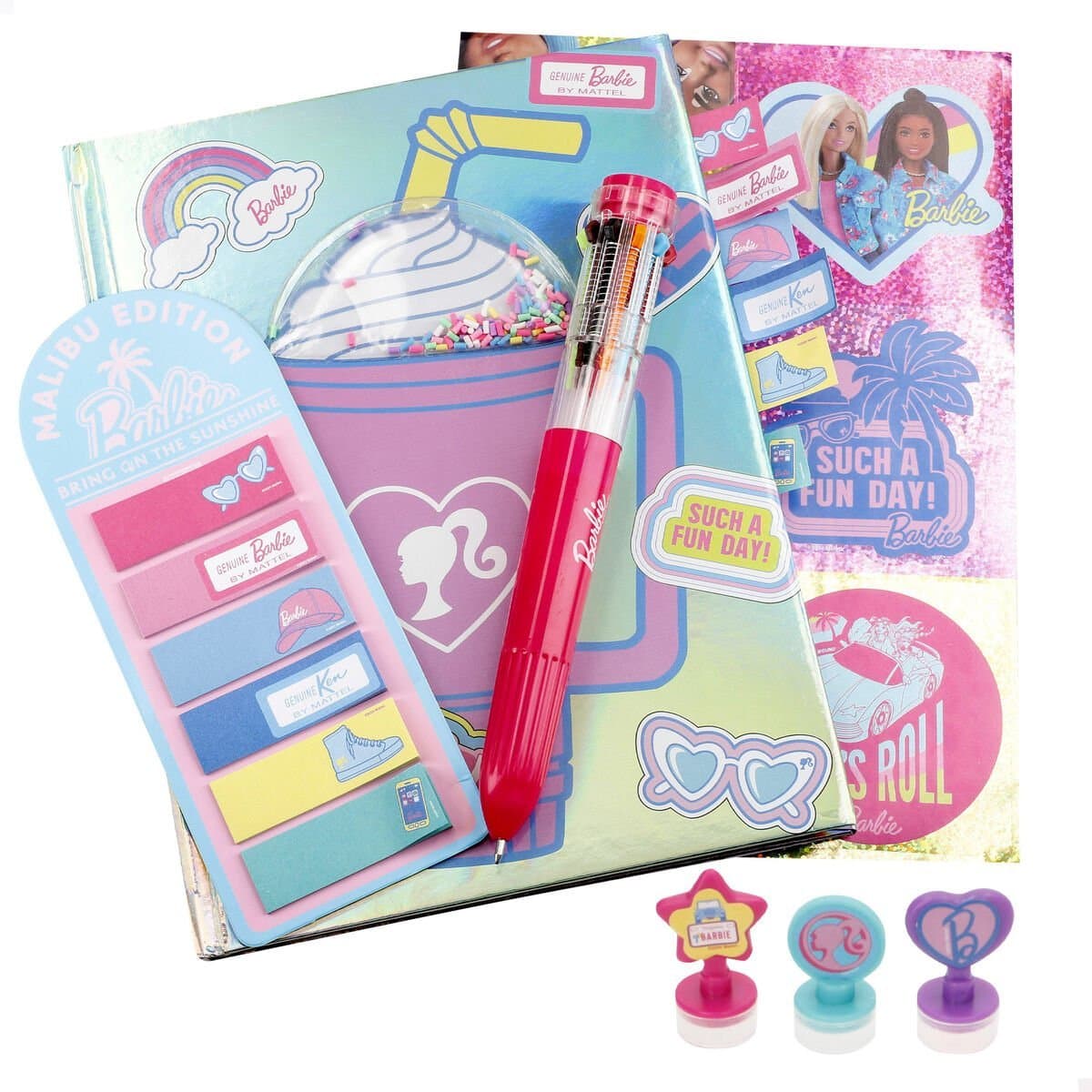Diario con Accesorios Barbie 15 x 1 x 20 cm Multicolor