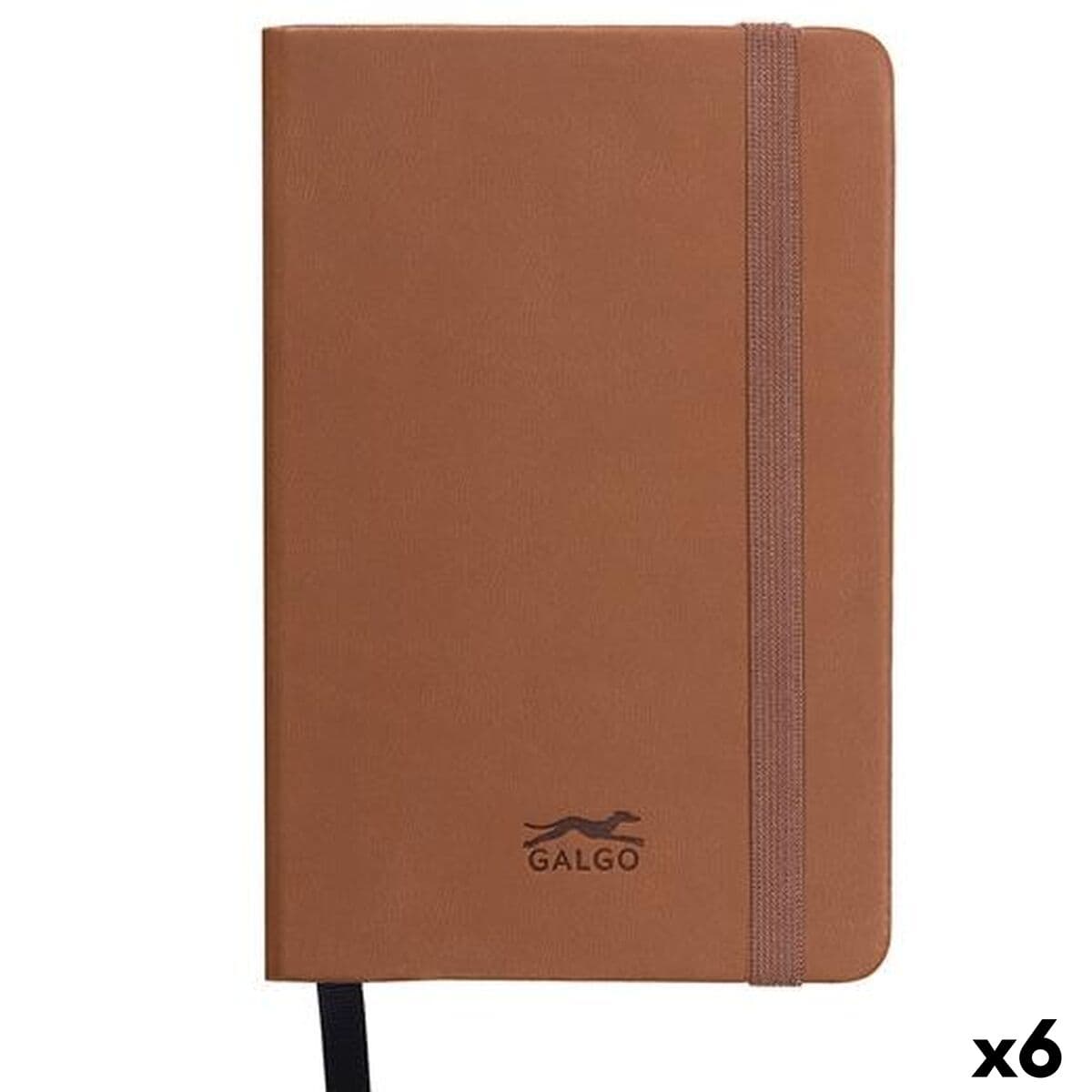 Cuaderno de Notas Galgo Marrón A6 (6 Unidades)