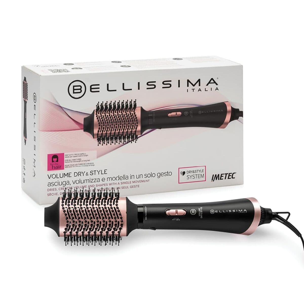Cepillo Moldeador Bellissima VOLUME DRY&STYLE