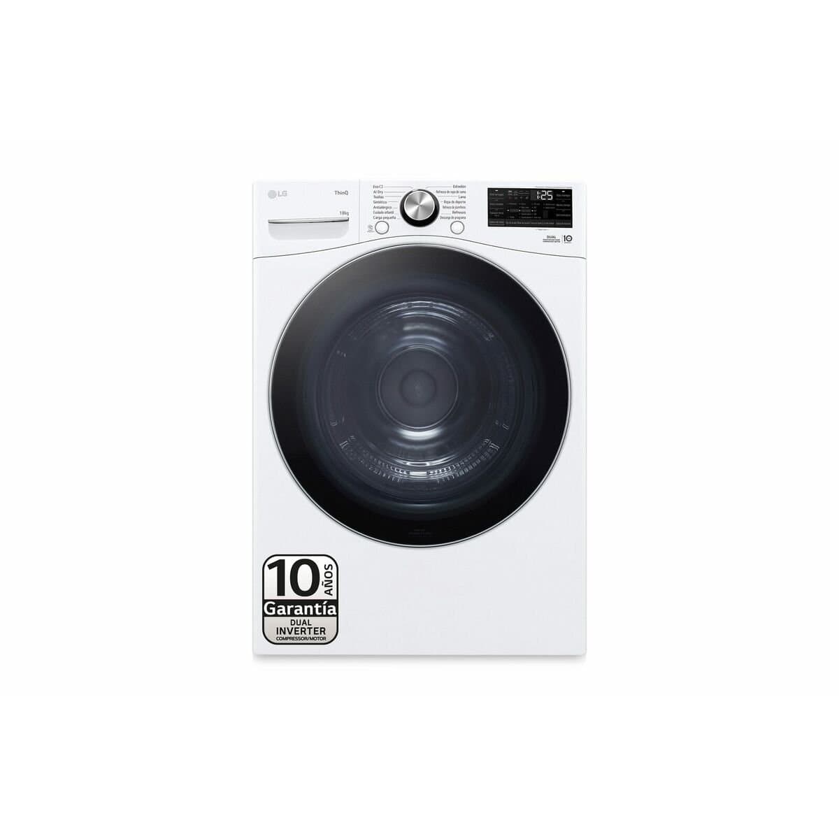 Secadora con bomba de calor LG RH18U8AVCW 18 kg
