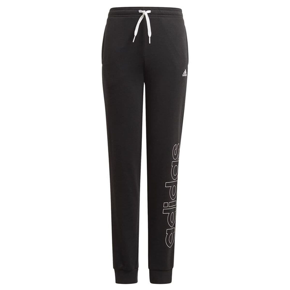 Pantalón de Entrenamiento de Fútbol para Adultos Adidas Essentials French Terry Negro