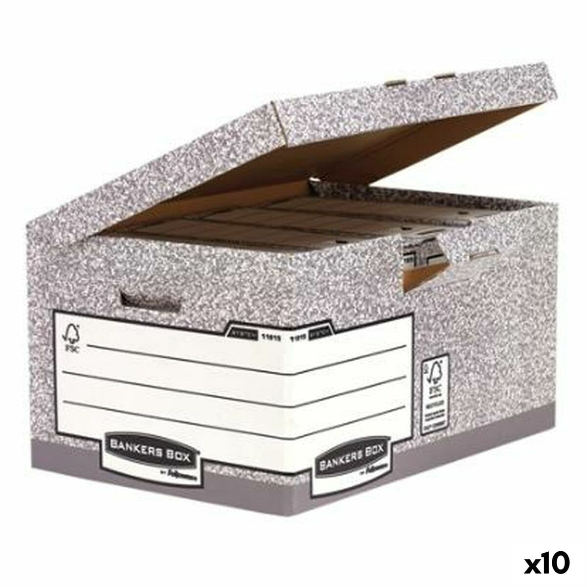 Caja de Archivo Fellowes Gris 10 Unidades (31 x 39 x 56 cm)