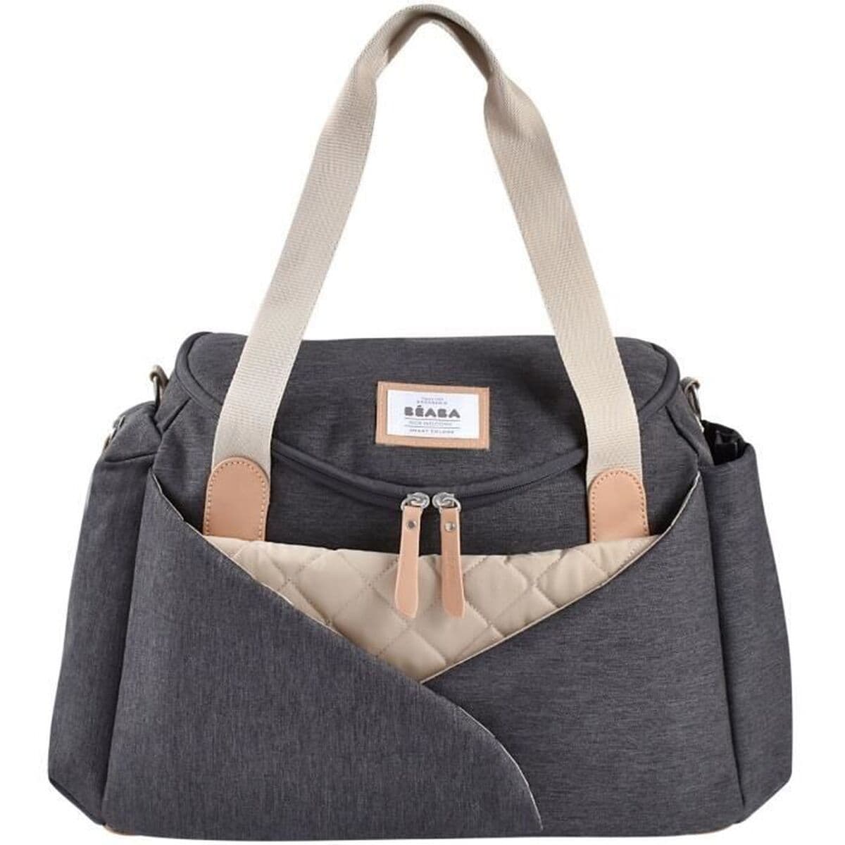Bolso Cambiador de Pañales Béaba Gris