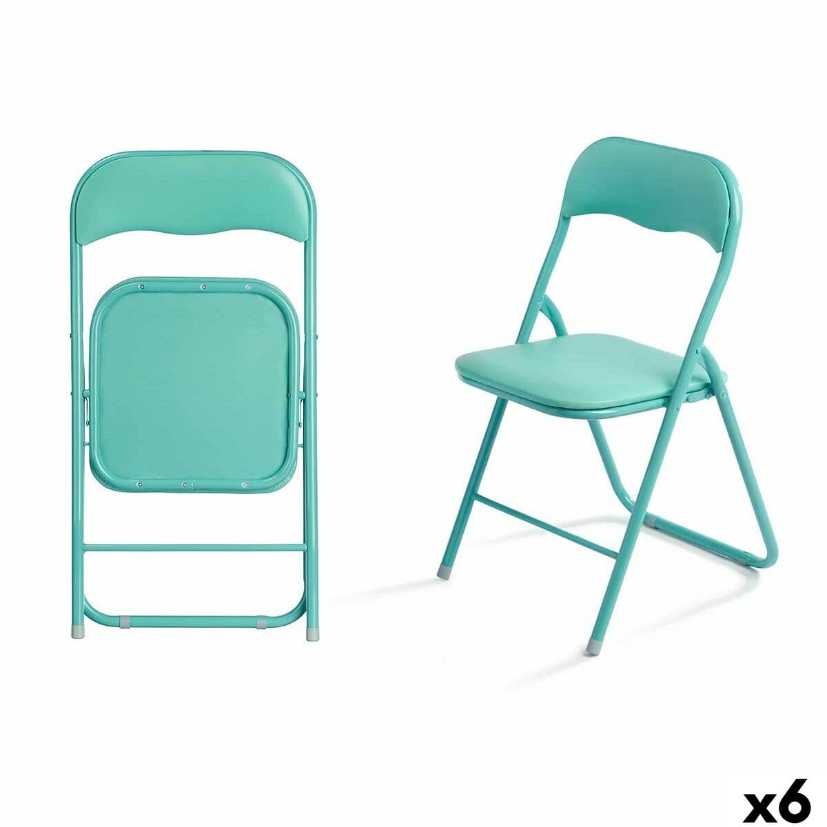 Silla Plegable Gift Decor Verde 43 x 46 x 78 cm 88 x 6,5 x 45 cm (6 Unidades)