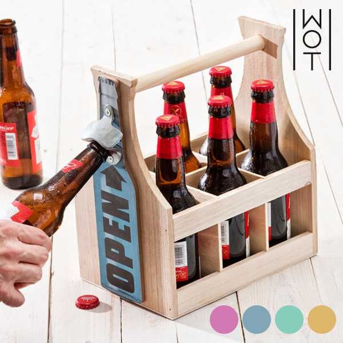 Botellero de pie Wagon Trend Madera 6 botellas