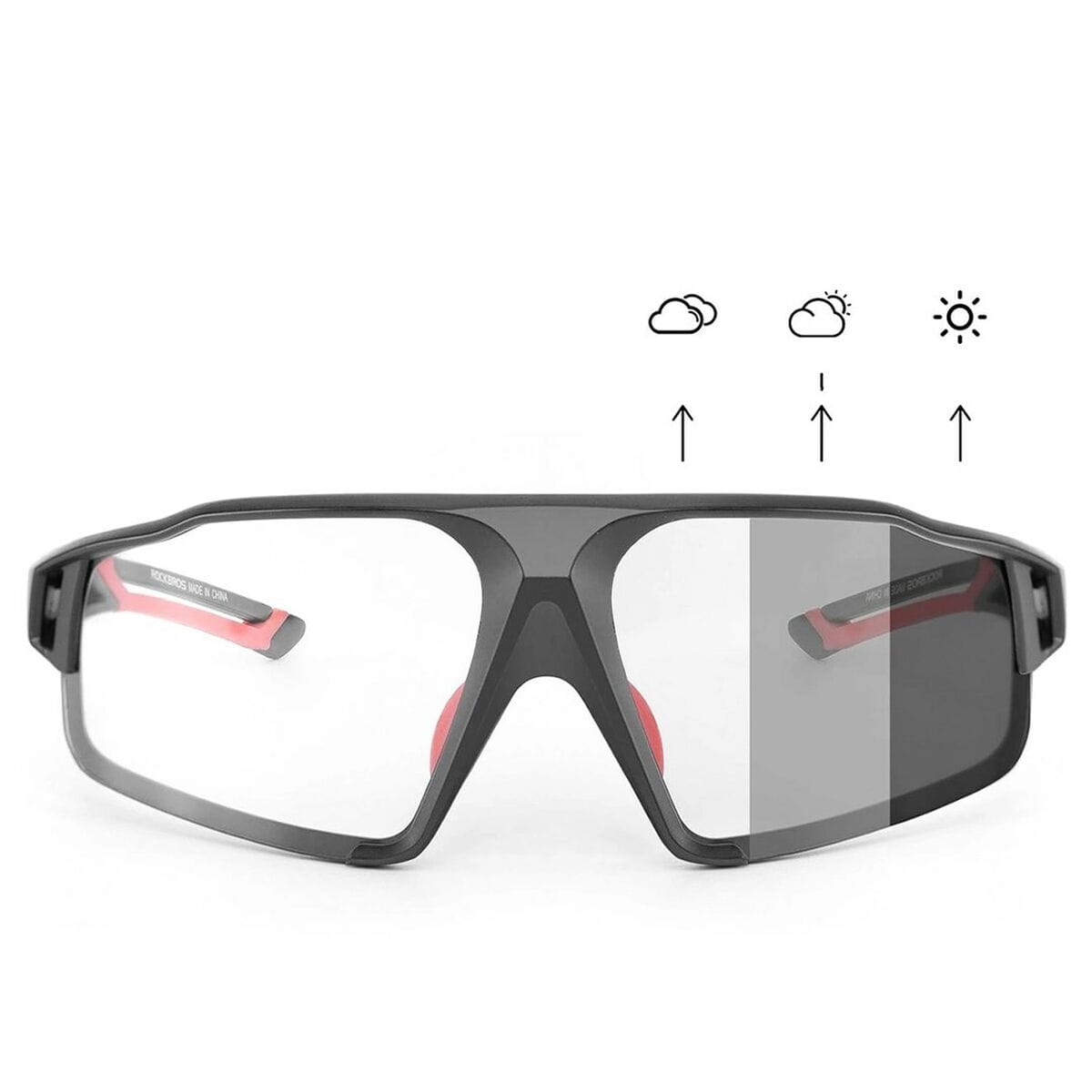Gafas de Ciclismo Rockbros 163749 Negro Rojo