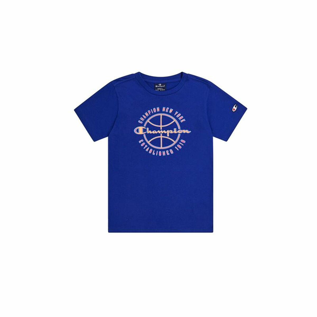 Camiseta de Manga Corta Hombre Champion Crewneck Azul marino