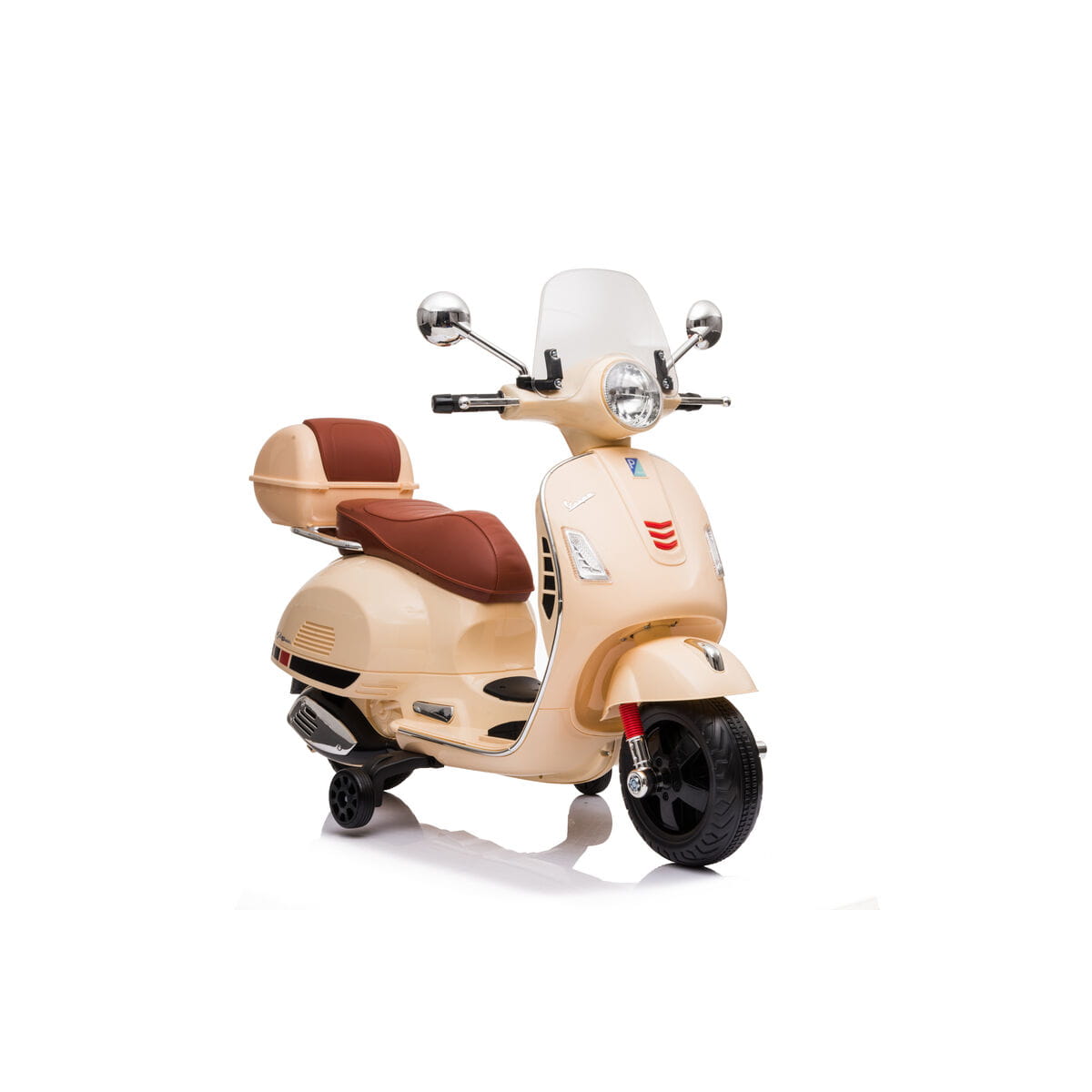 Moto Eléctrica para Niños RunRunToys Vespa Marrón 12V