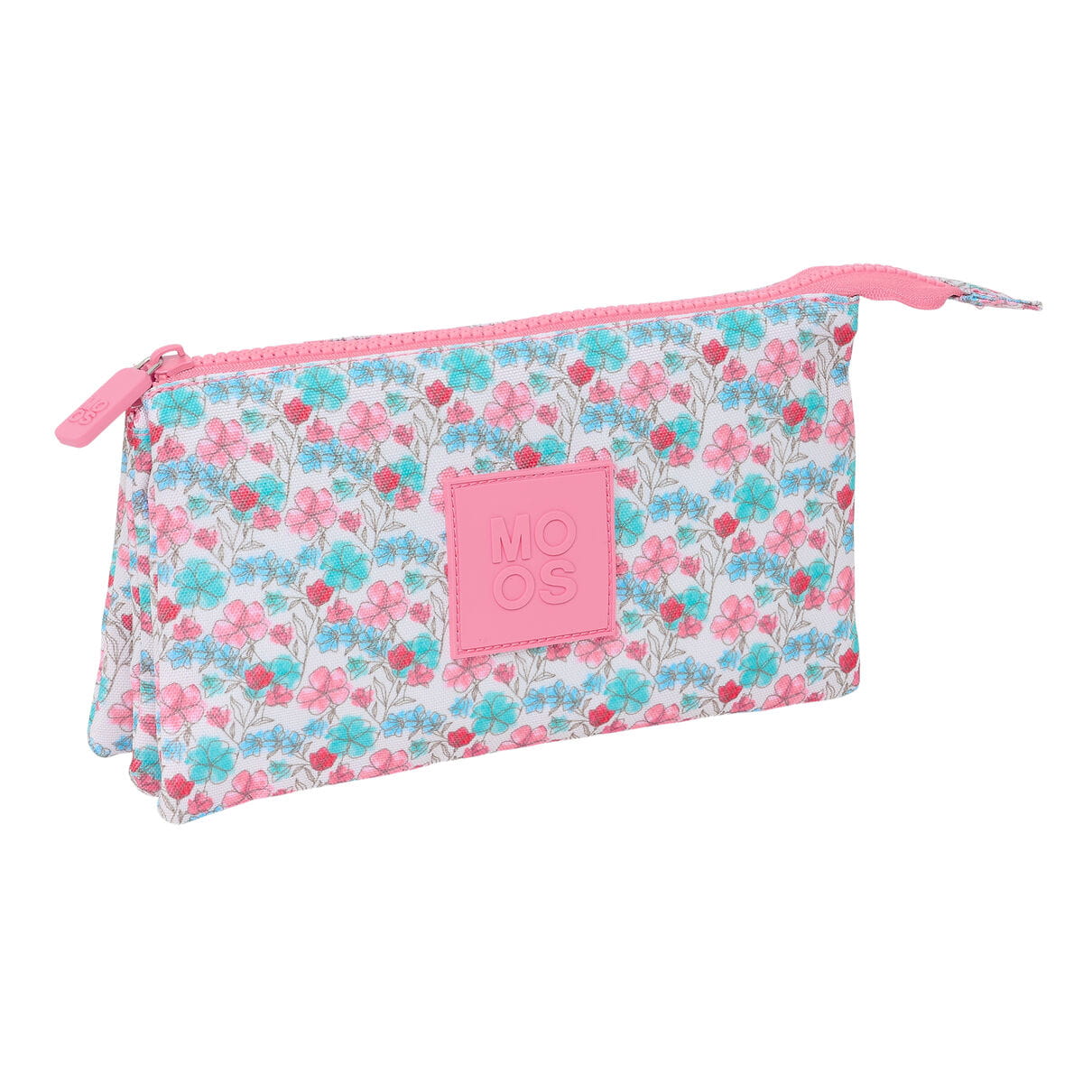 Portatodo Triple Moos Flores Multicolor 22 x 12 x 3 cm
