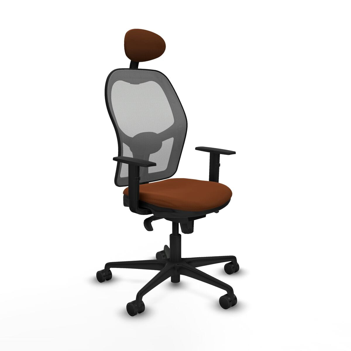Silla de Oficina Piqueras y Crespo 1D036N1 Marrón Gris