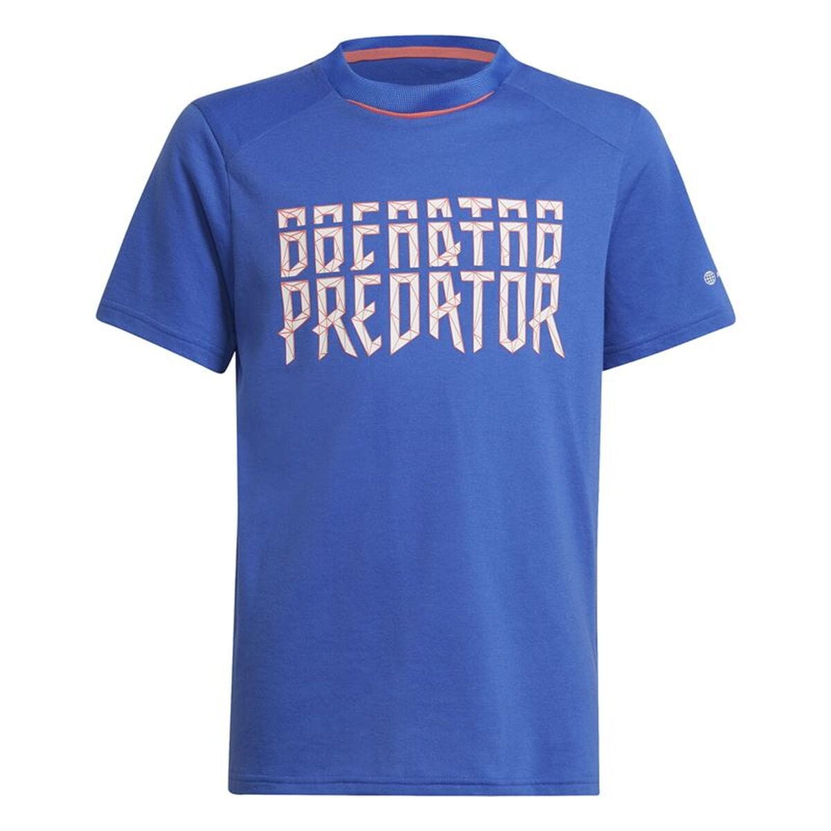 Camiseta de Manga Corta Infantil Adidas Predator Blue Azul