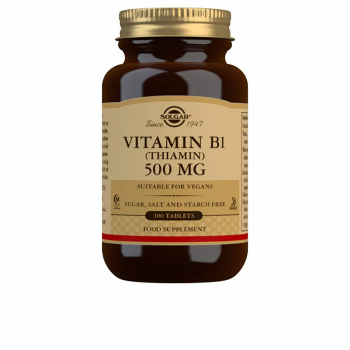 Vitamina B1 (Tiamina) Solgar 30242 100 Unidades