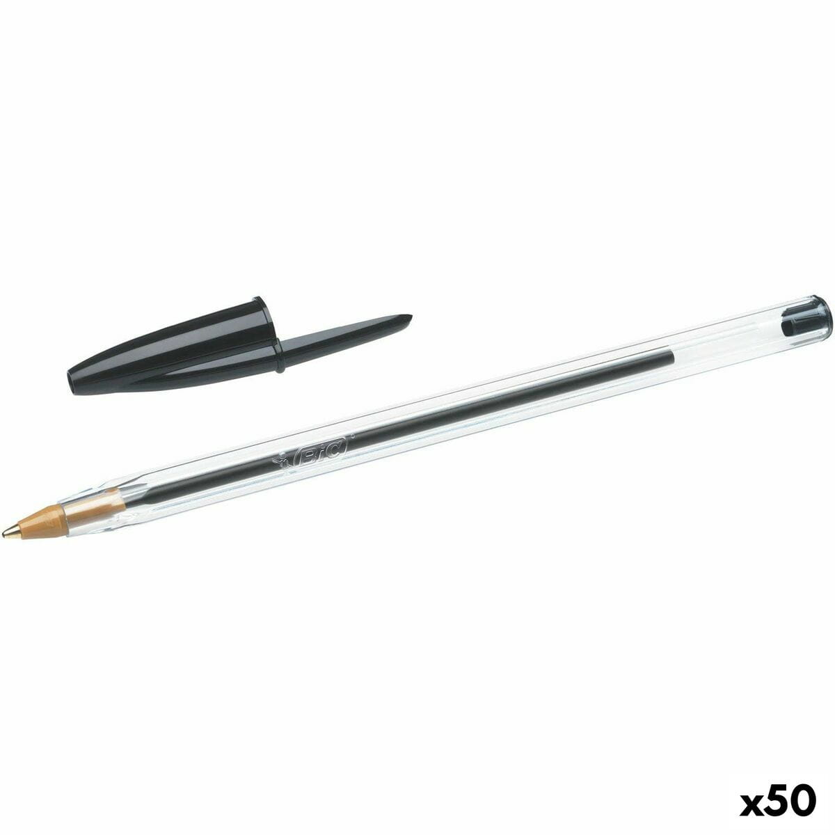 Bolígrafo Bic Cristal Original Negro 0,32 mm (50 Unidades)