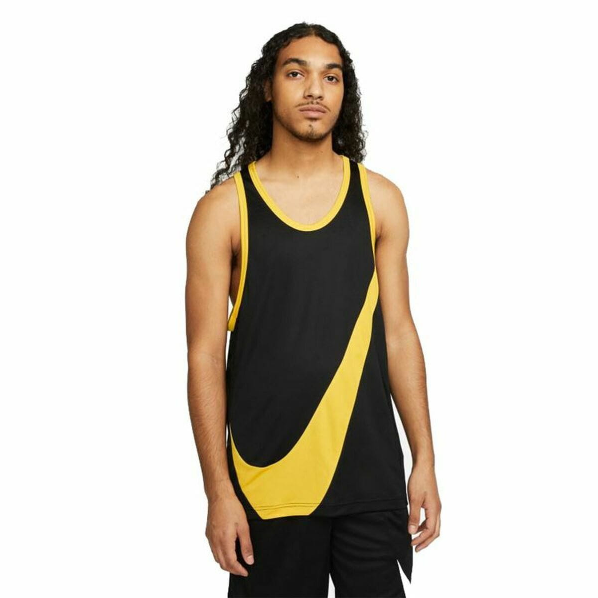Camiseta de Tirantes Hombre Nike Dri-Fit Baloncesto Negro