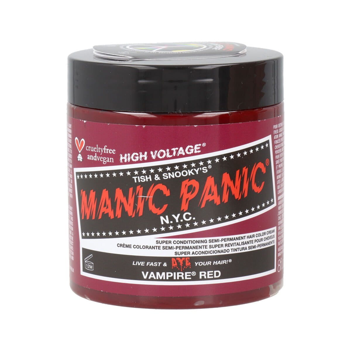 Coloración Semipermanente Manic Panic Panic High Rojo Vegano (237 ml)