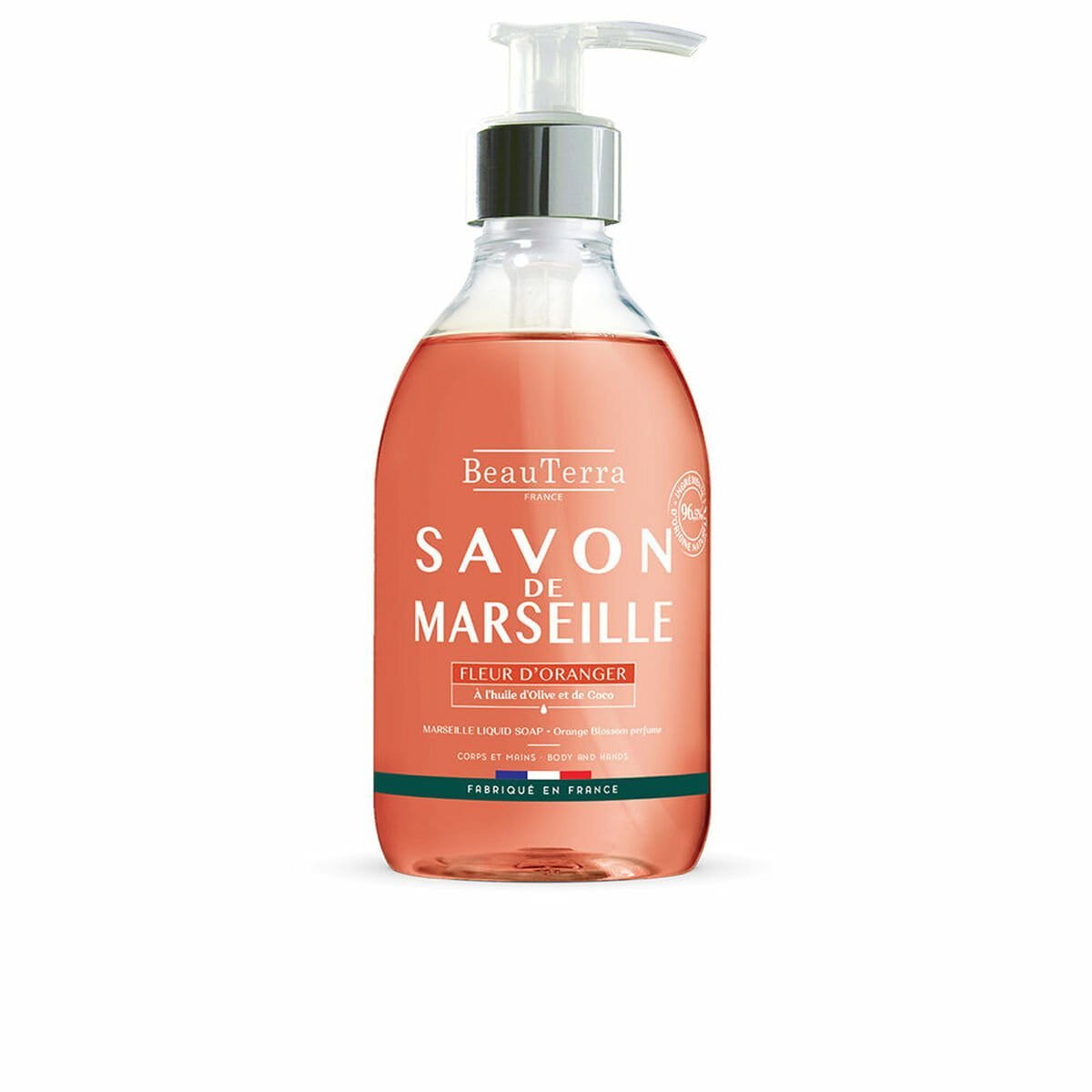 Jabón Líquido Beauterra Marseille 300 ml Flor de naranjo