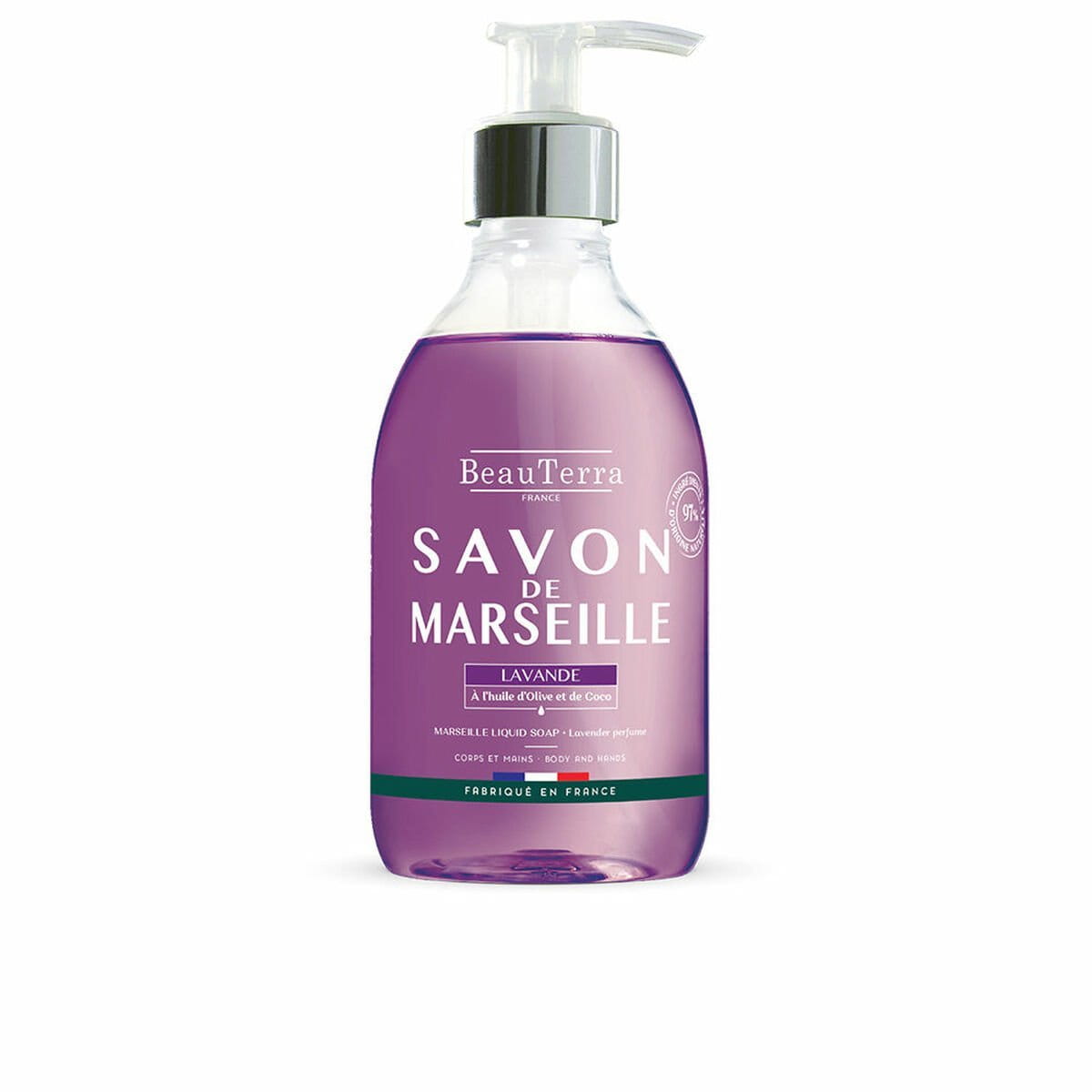 Jabón Líquido Beauterra Marseille 300 ml Lavanda