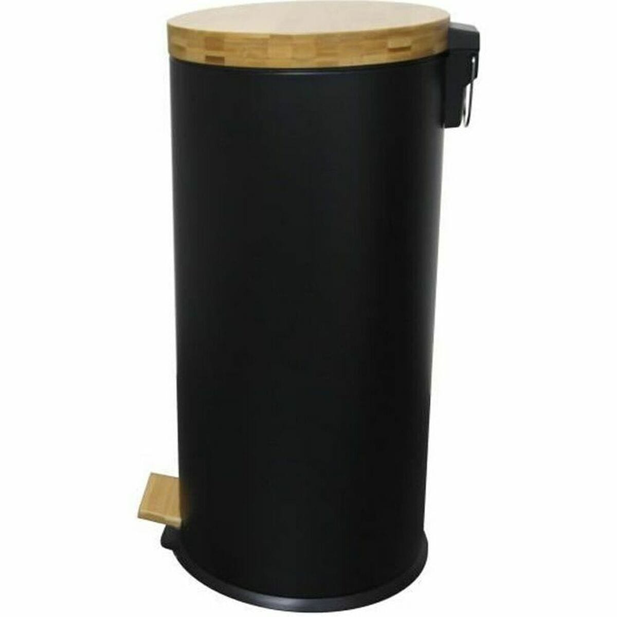 Cubo para la Basura Kitchen Move Negro Negro mate 30 L