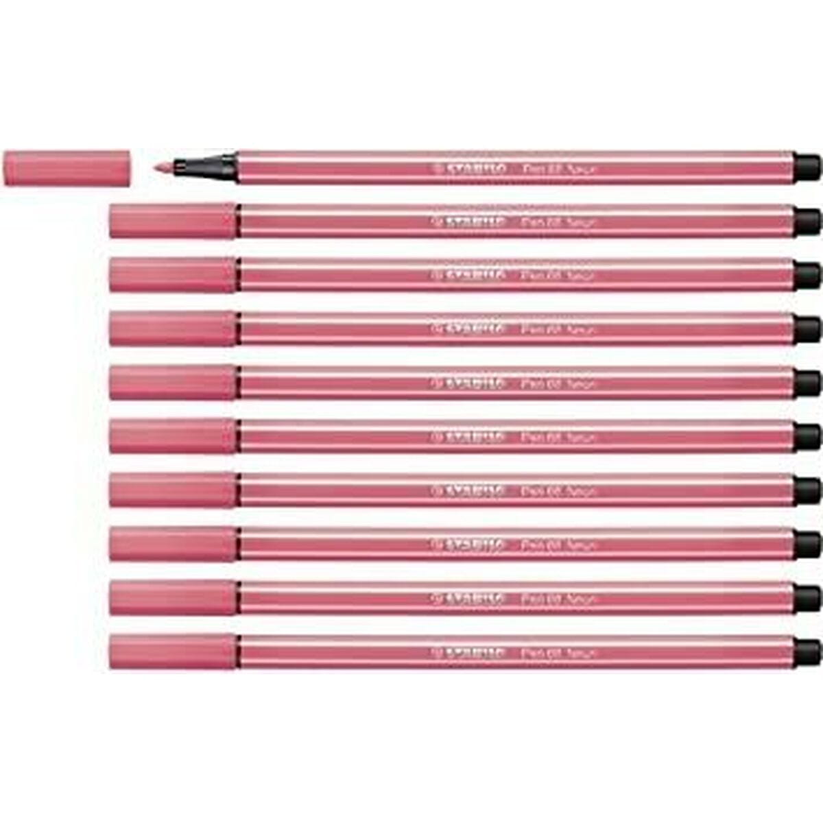 Rotuladores Stabilo Pen 68 Fluor Fluorescente Rojo (10 Piezas)