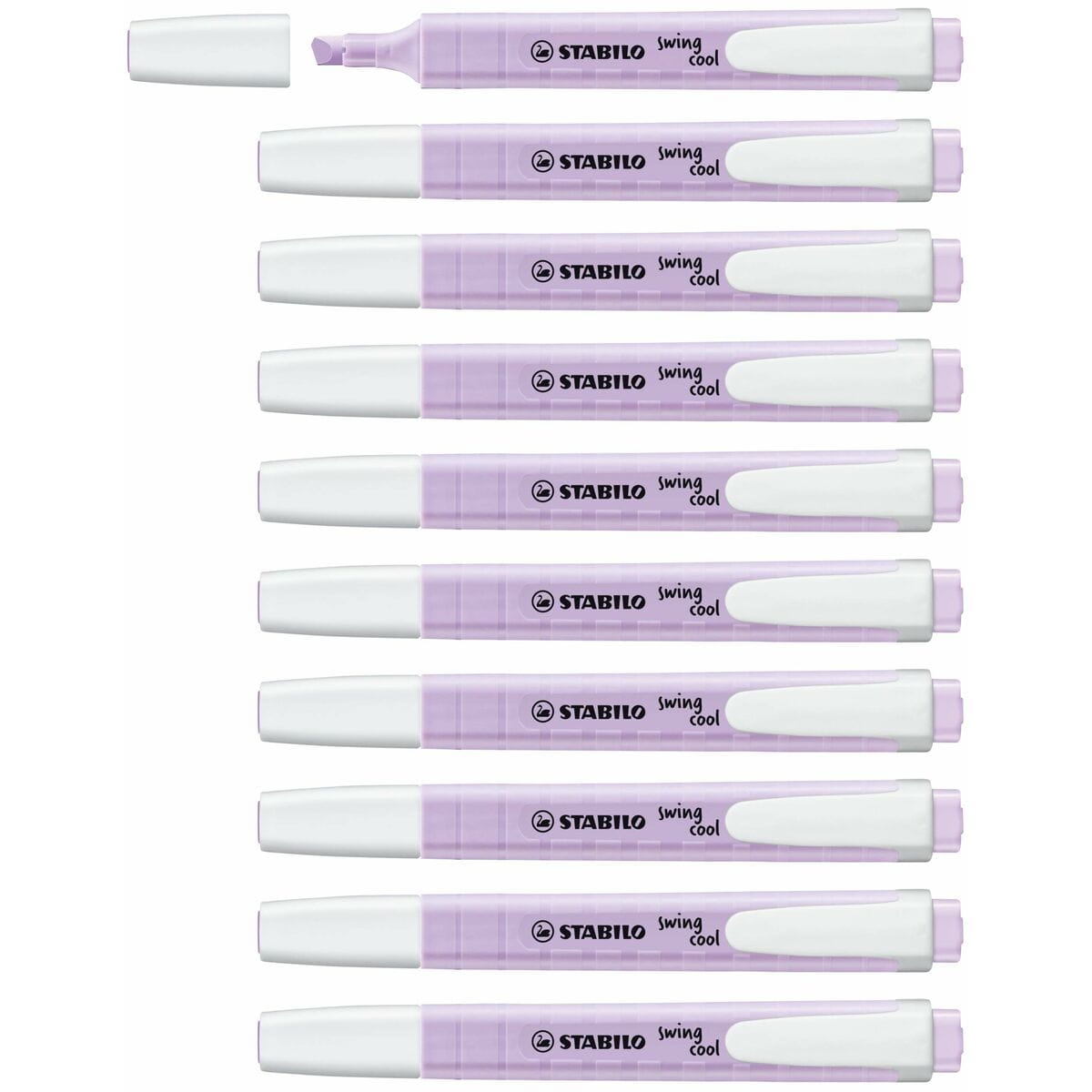 Set de Marcadores Fluorescentes Stabilo Swing Cool Violeta 10 Piezas