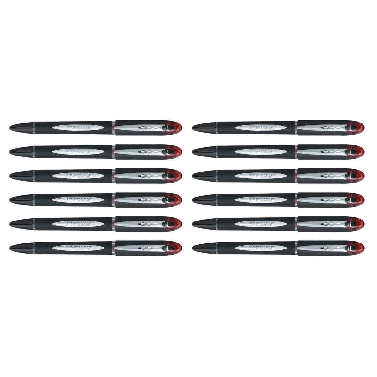 Bolígrafo de tinta líquida Uni-Ball Rollerball Jestsream SX-210 Rojo 12 Unidades
