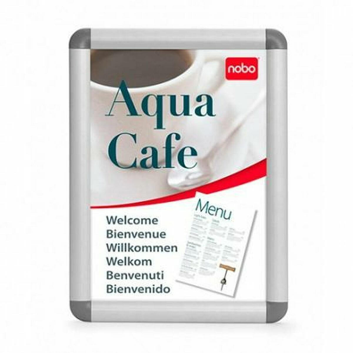 Tablón de Anuncios Nobo Plateado Aluminio Polipropileno