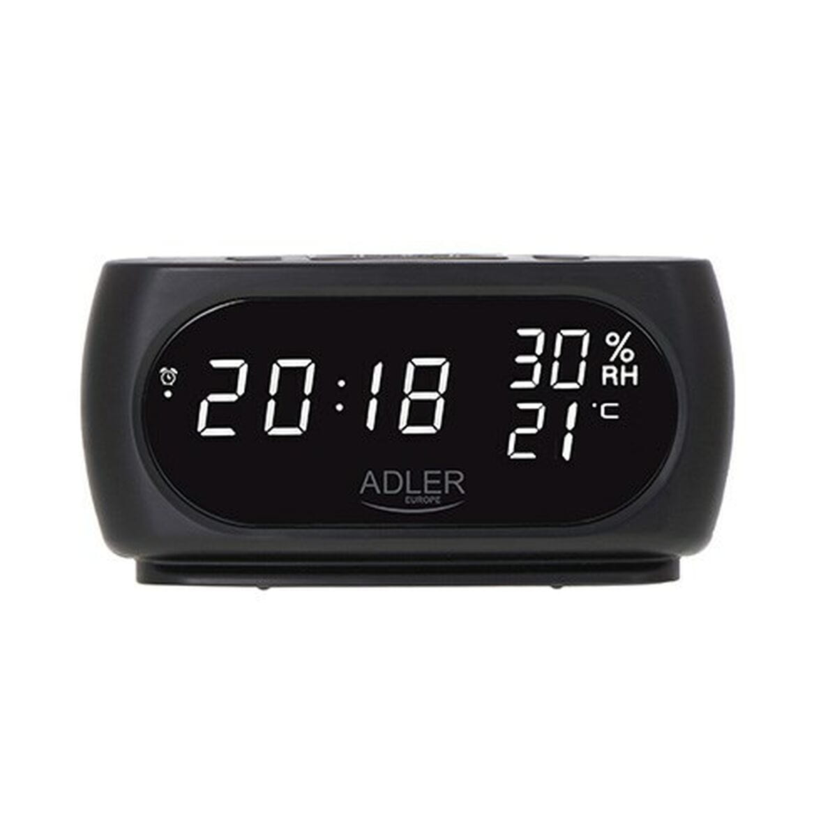 Reloj Despertador Adler AD 1186 Negro