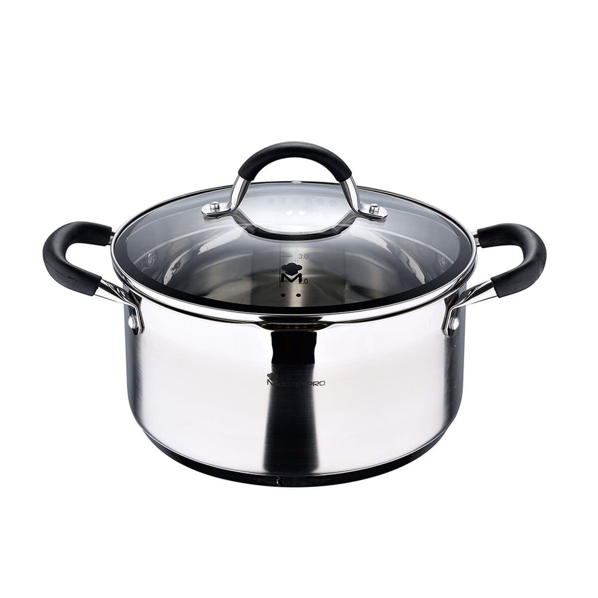 Cacerola Con Tapa Masterpro foodies bgmp-1502-bk 5 L Ø 24 x 12 cm