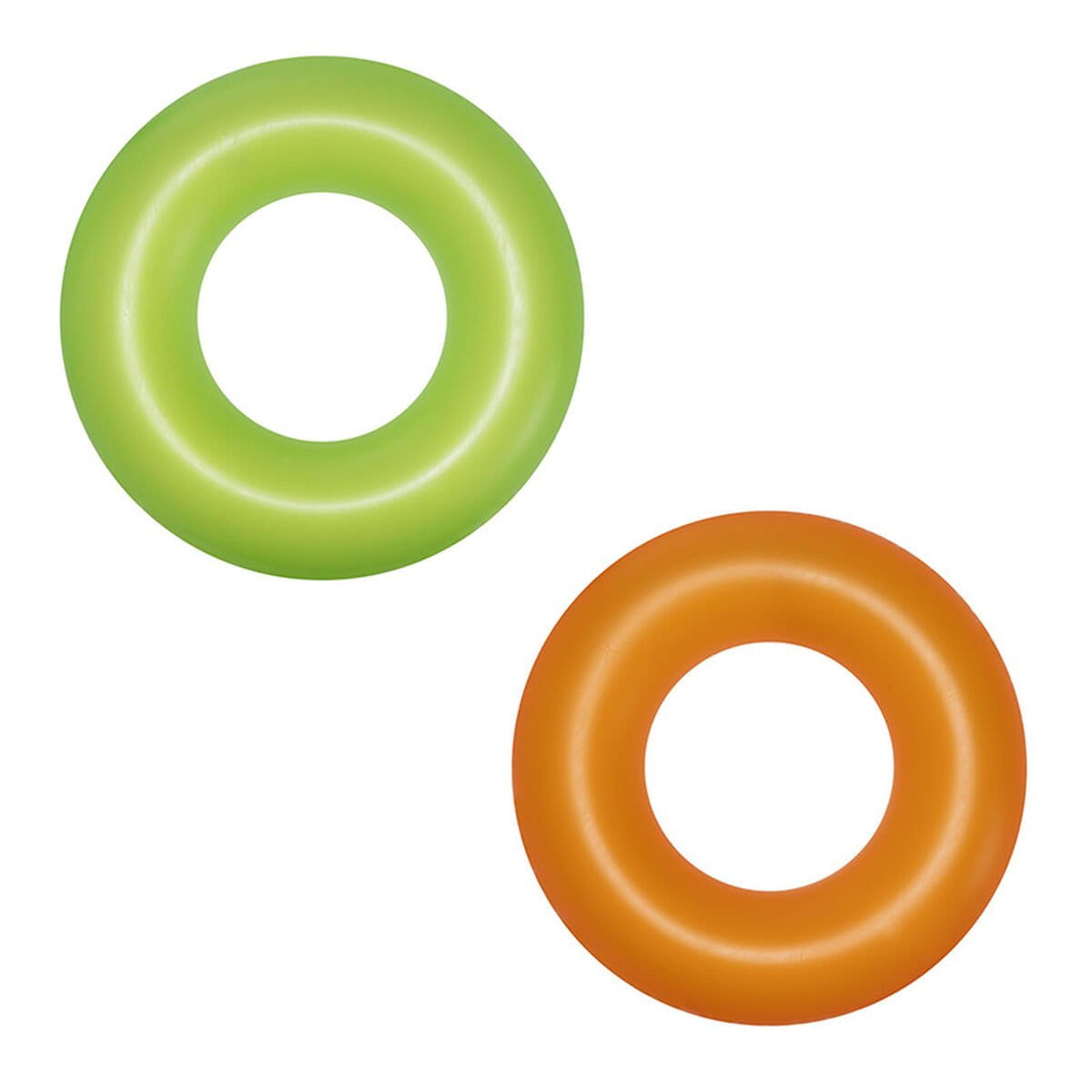 Bestway Flotador Hinchable Liso Neon Color Surtido D76 cm +3 a 6 Años Playa y Piscina 36024