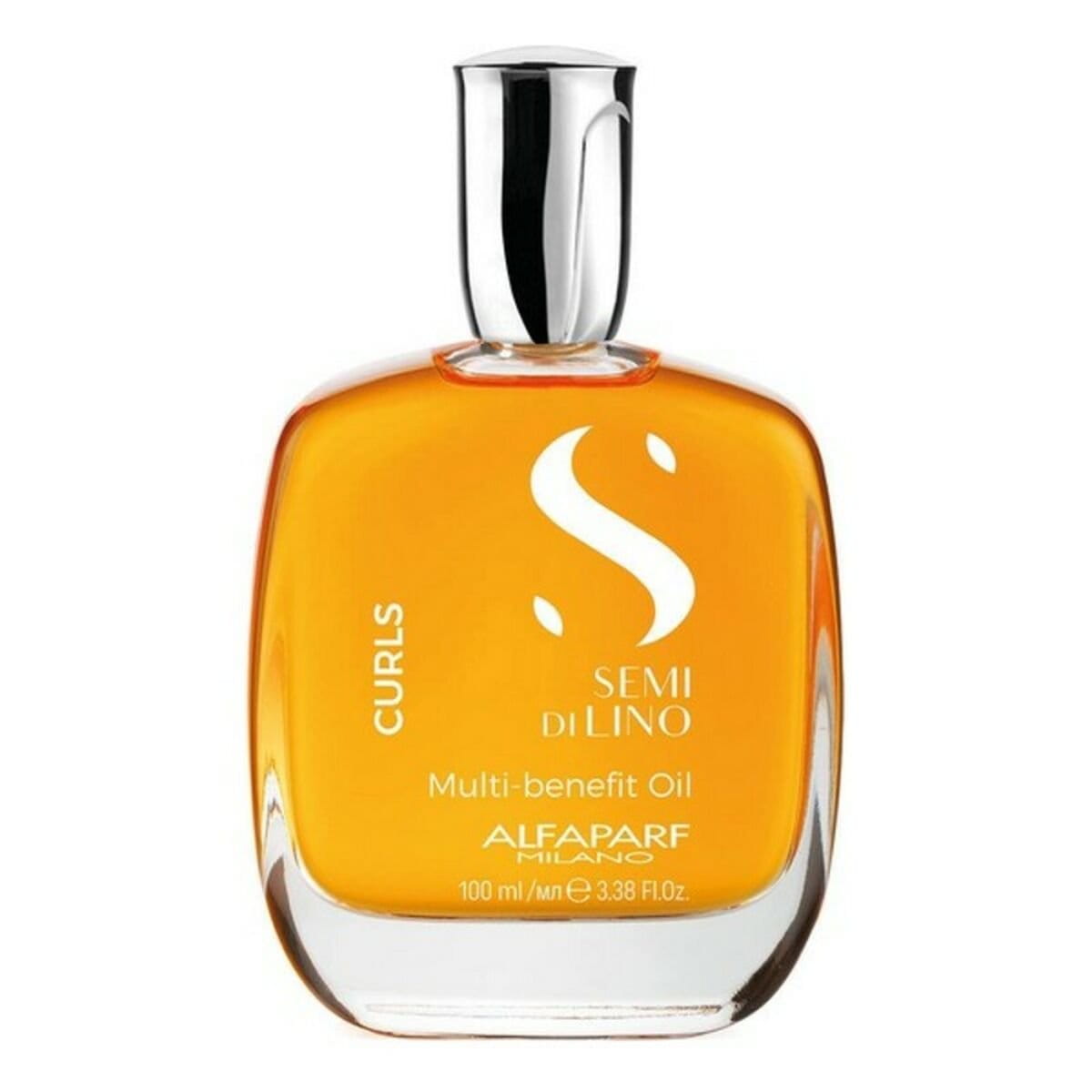 Aceite Capilar Alfaparf Milano Semi Di Lino Curls 100 ml Multifunción
