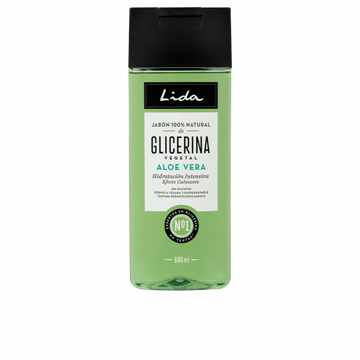 Jabón Líquido Corporal Con Aloe Vera Lida Jabón Natural 600 ml 100 % natural