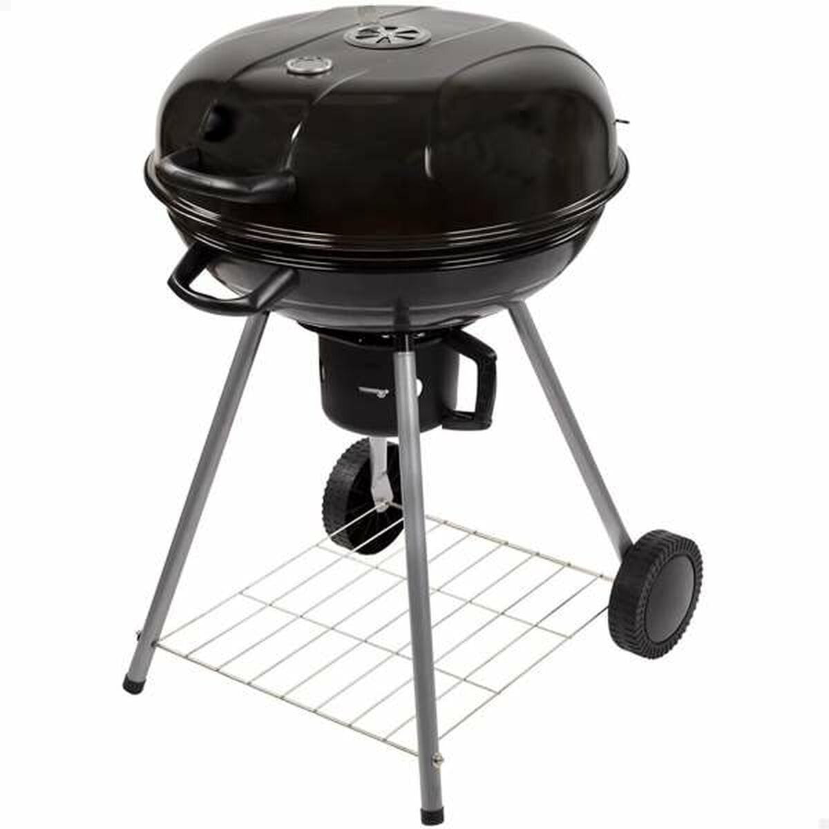 Barbacoa de Carbón con Ruedas Aktive Textilene 57 x 86 cm Negro