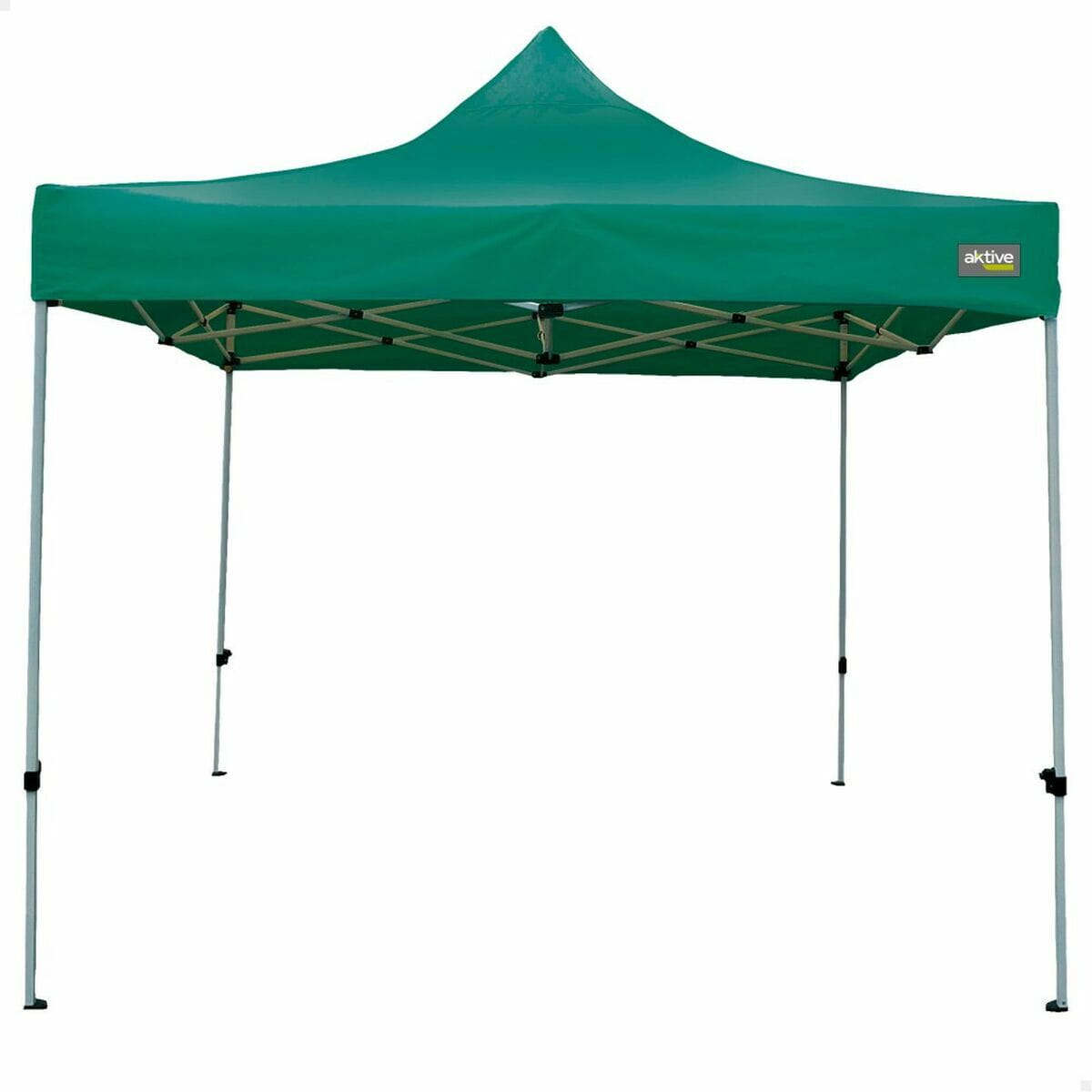 Cenador Aktive 300 x 300 x 220 cm Verde Plegable Altura ajustable