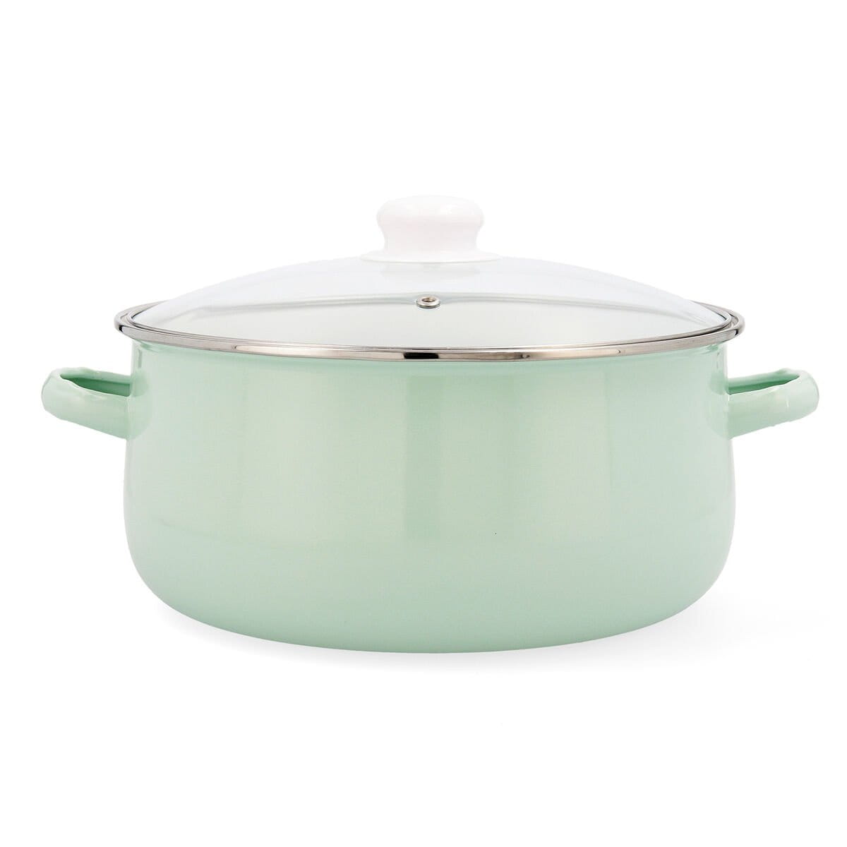 Cacerola con Tapa de Cristal Quid Cocco 26 cm Acero Esmaltado