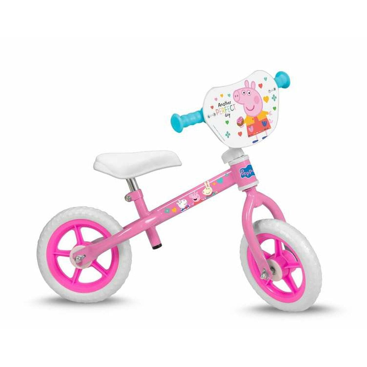 Bicicleta Infantil Peppa Pig 10" Rosa + 2 Años