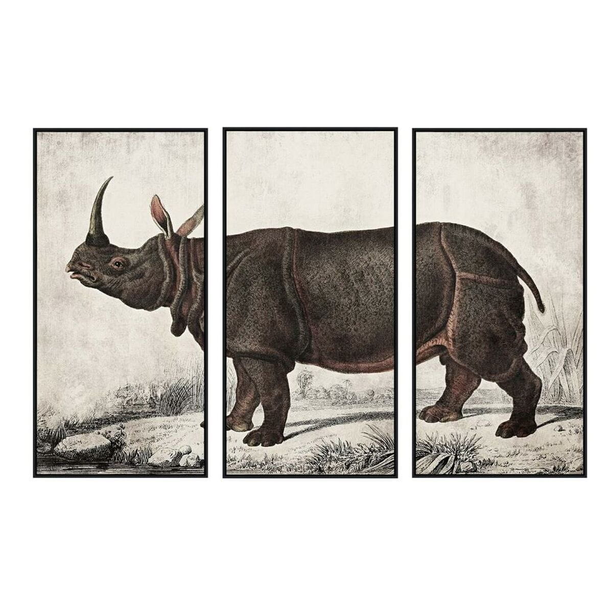 Lienzo DKD Home Decor Poliestireno Lienzo 180 x 4 x 120 cm (3 Piezas)