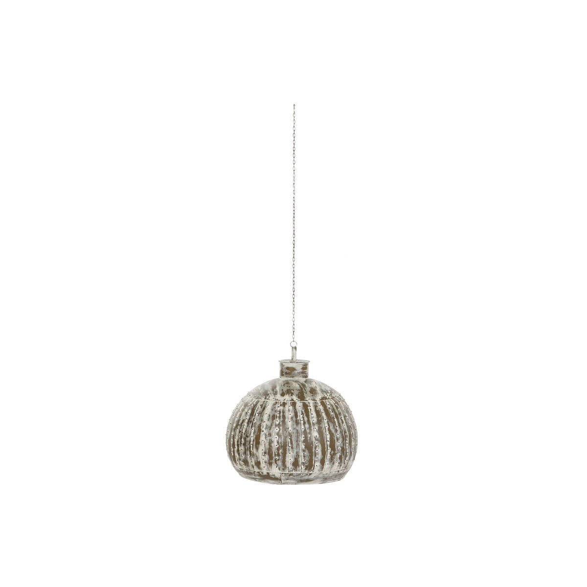 Pantalla de Lámpara Home ESPRIT Gris claro Metal 60 x 60 x 60 cm