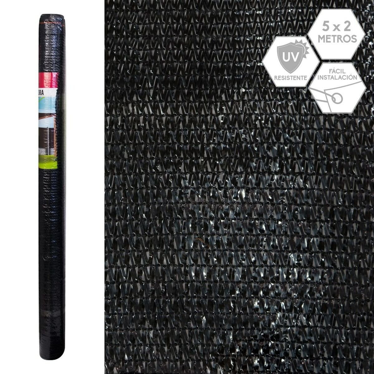 Malla de Ocultación Mallas Negro 1 x 500 x 200 cm 90 %