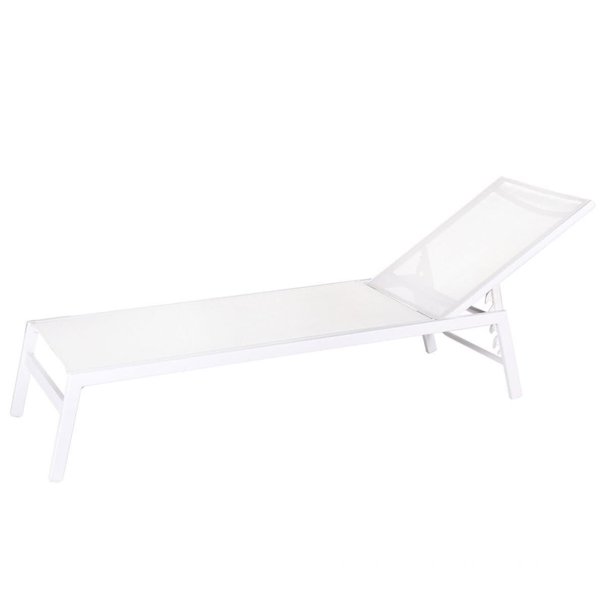 Tumbona Thais Blanco 199 x 61 x 30 cm