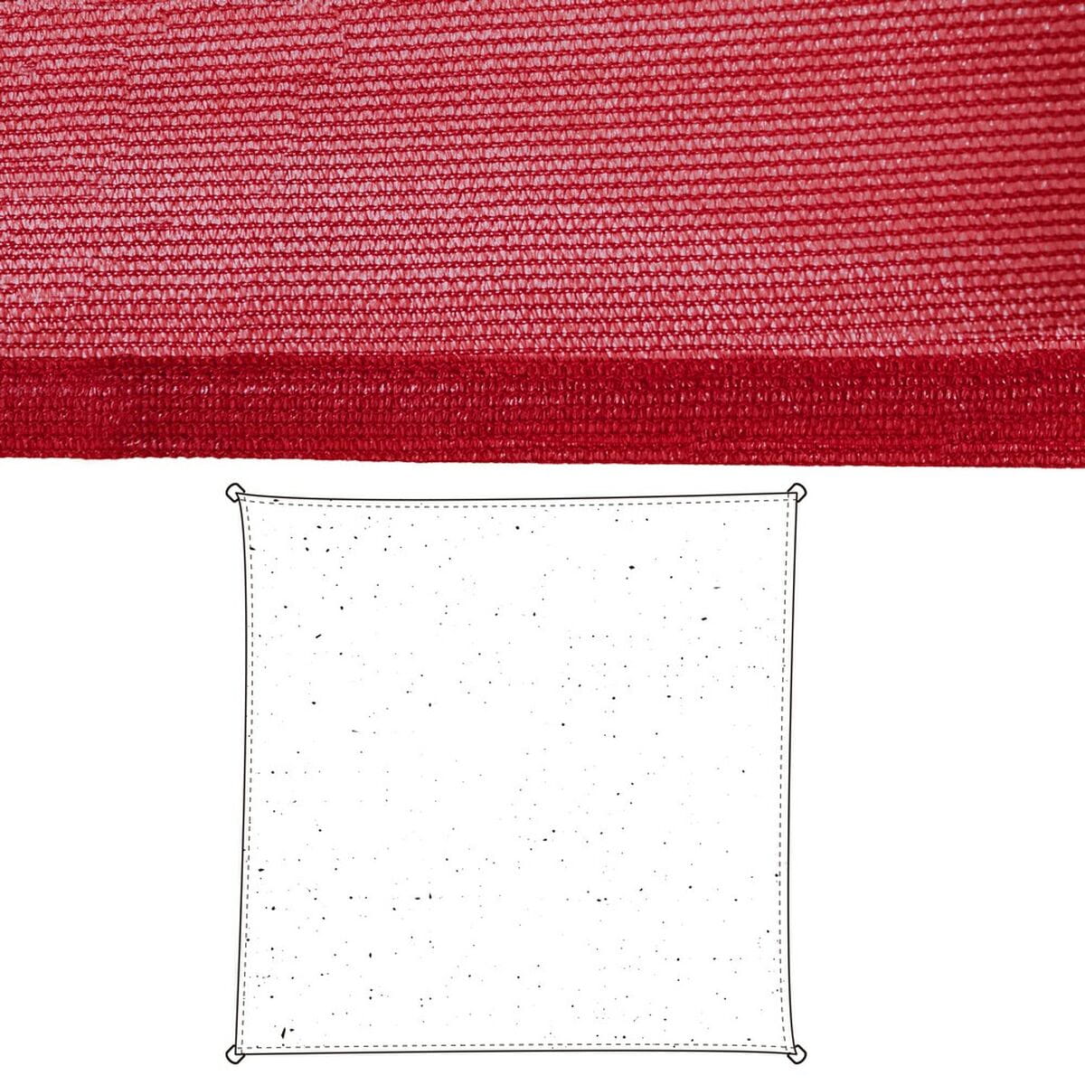 Vela de sombra Vela sombreo Cereza 500 x 500 x 0,5 cm Toldo