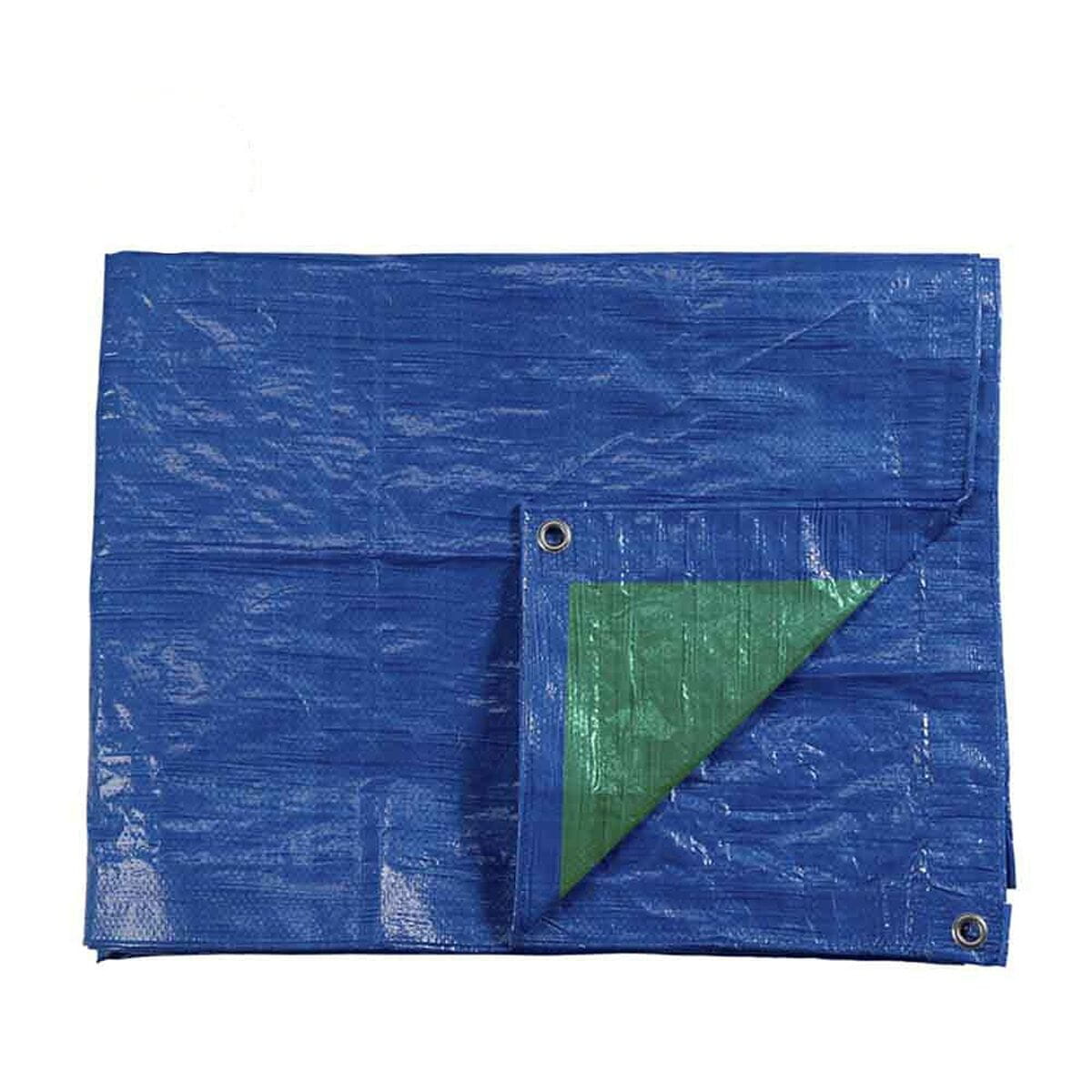 Toldo EDM 74993 Azul Verde azul/verde Polietileno 4 x 6 m Doble cara