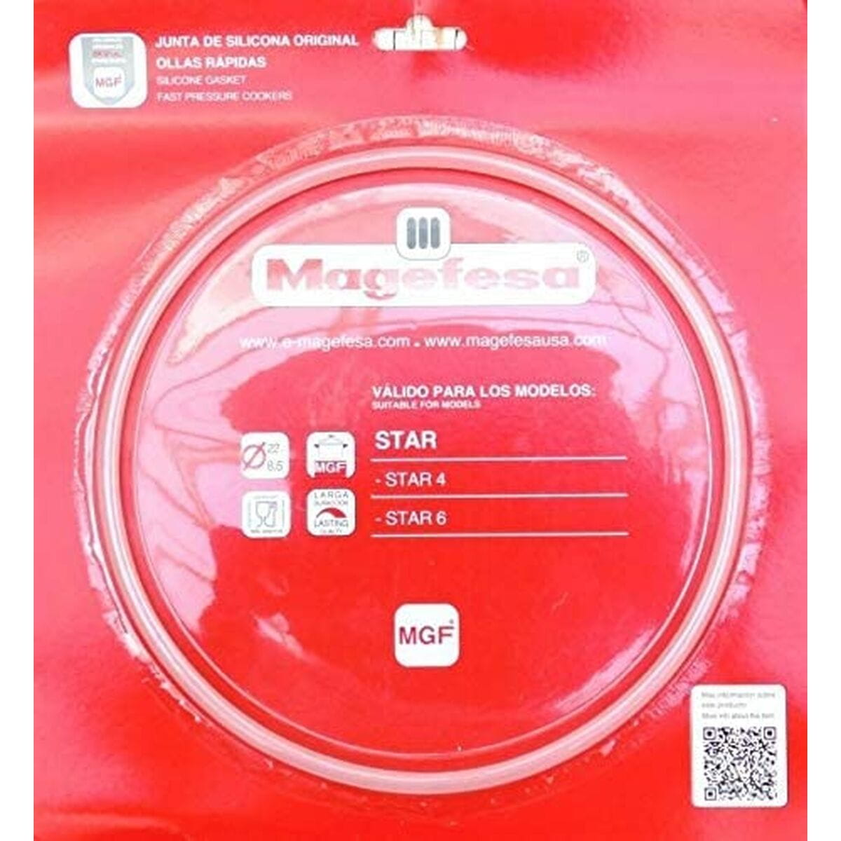 Junta para olla rápida Magefesa 4-6L 09REME22 22 cm