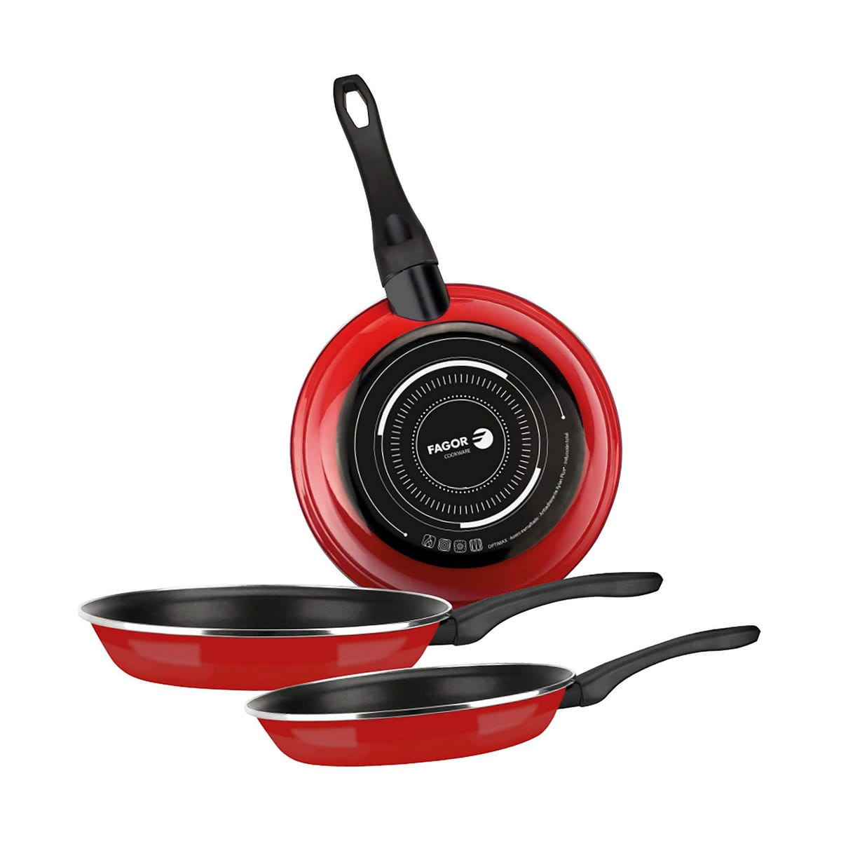 Set de Sartenes Fagor Rojo